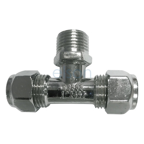 TEE CxCxM 15mm C x 15mm C x 15mm MI CP N/O