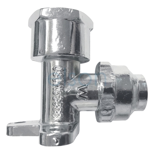 Elbow Flared Compression 15BP Lugged, Chrome Plated, 15mm FL x 15mm FI (1/2" x 1/2")