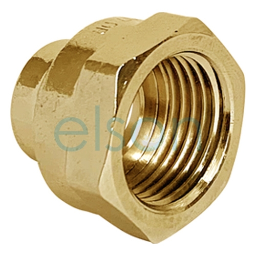 Crox Nut Flared Compression, Gold Plated, 15mm (1/2")