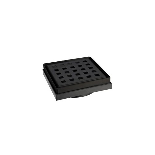 316 Stainless Steel Floor Grate Square 80mm Matte Black