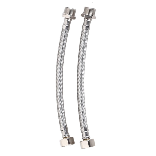 M/F PEX Core Flexible Mixer Hose Extensions S/S