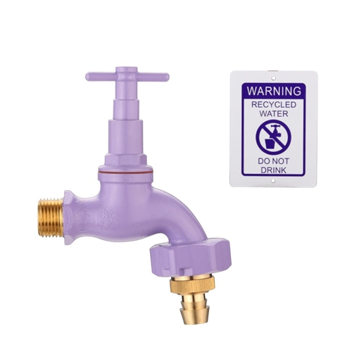 Recycled Water V/Proof Hose Cock Set Lilac