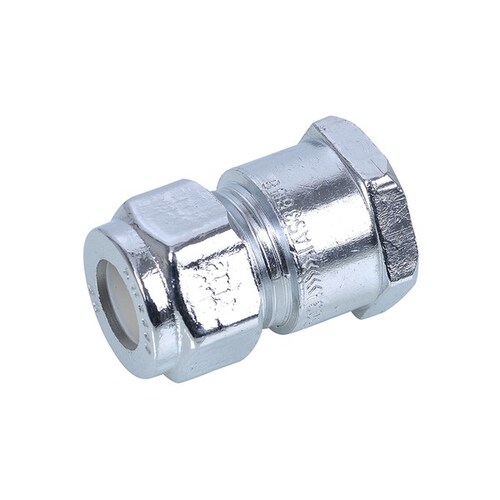20FI X 20C Nylon Compression Union Chrome Plated 