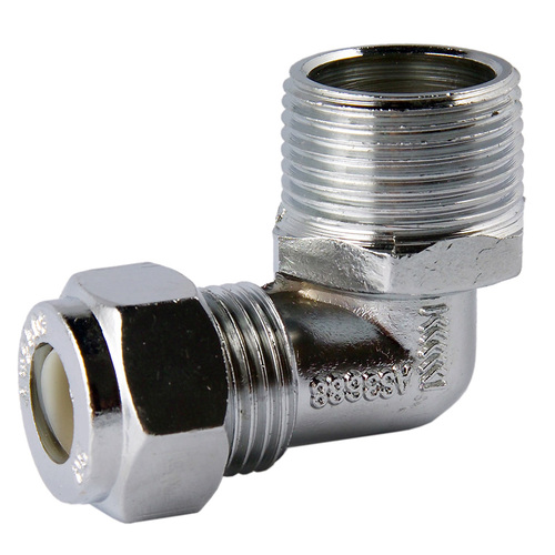 20MI X 15C Nylon Compression Elbow Chrome Plated 