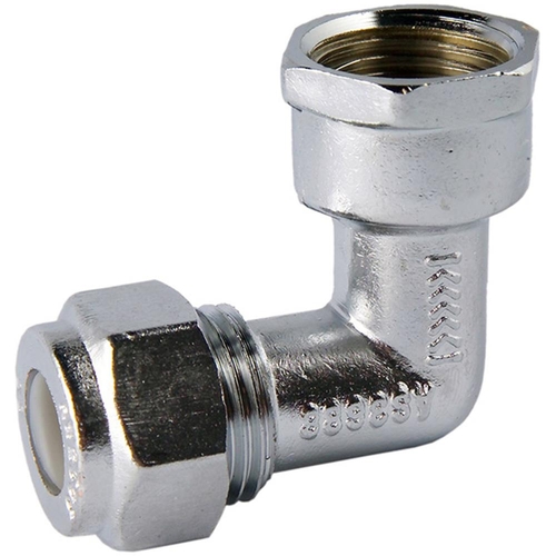 15FI X 15C Chrome Elbow FI X C Nylon Compression Brass