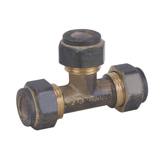 20C Nylon Compression Tee Triple Brass 
