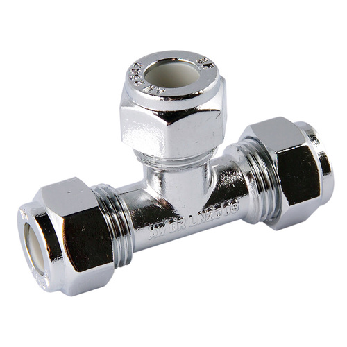 15C X 15C X 15C Nylon Compression Tee Triple Chrome Plated 