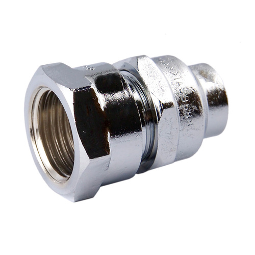15FI X 15C Flared Compression Union Chrome Plated 