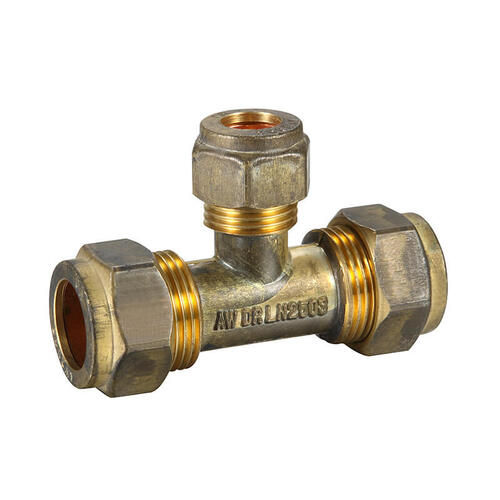 20C X 20C X 15C Copper Compression Tee Brass Reducing 