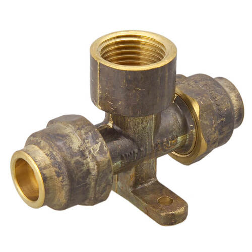 15C X 15C X 15FI Flared Compression Tee Lugged Brass 