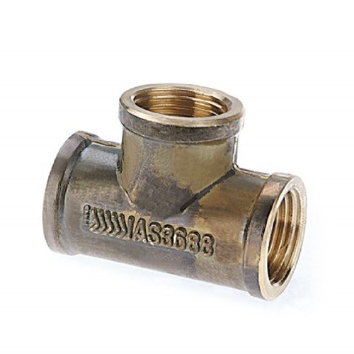 10mm Tee FI Brass