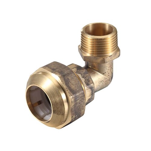 20MI X 25PE Poly Connection Elbow Brass 