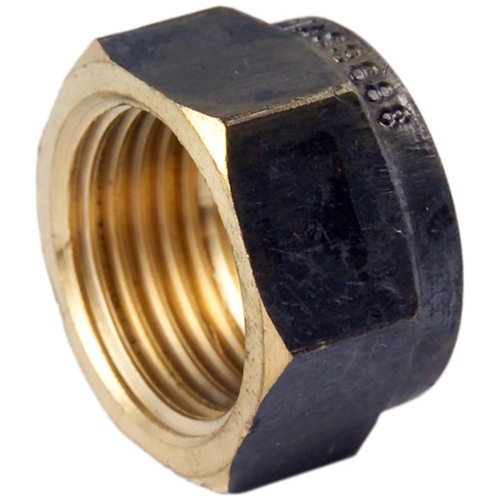 20mm Hexagon Cap Brass