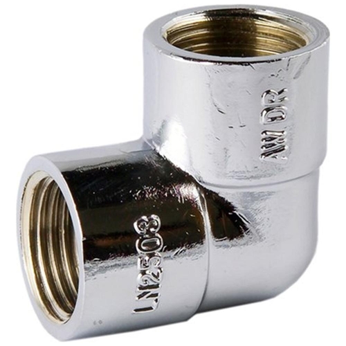 15mm Chrome Elbow FI Brass