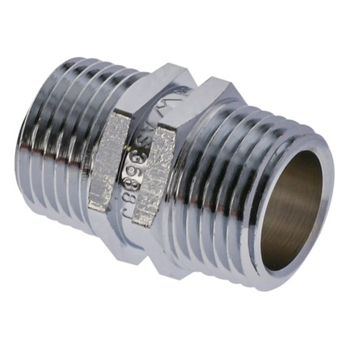 Hexagon Nipple BR 15MM Chrome Plated LF