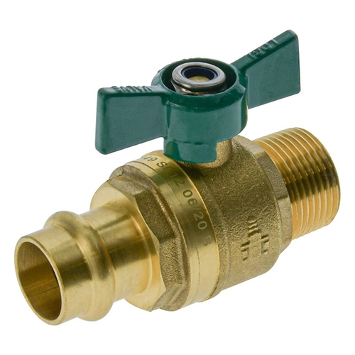 Watermarked Ball Valves | Butterfly Handle Press Fit Cu X Cu
