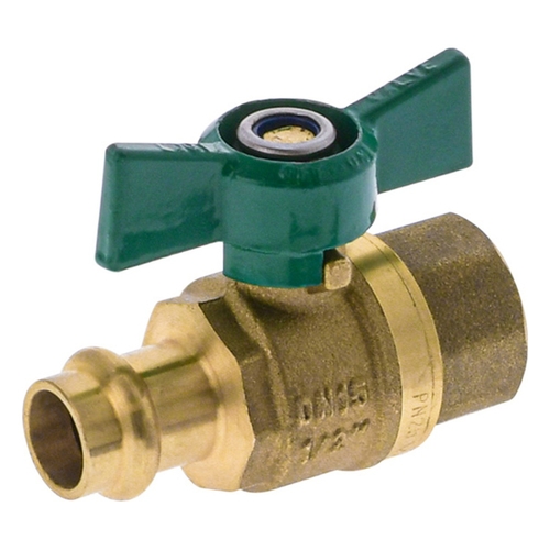 Watermarked Ball Valves | Butterfly Handle Press Fit Cu X FI