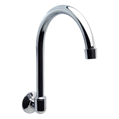 Unstyled Tapware | Wall Spout Curved Tube Swivel