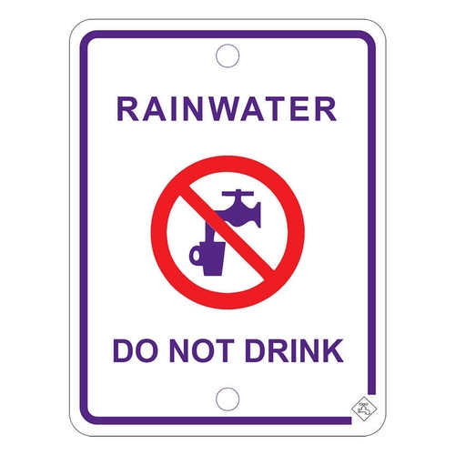 Screws | Rainwater Prohibition Sign