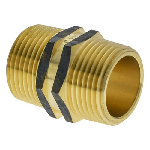 Hexagon Nipple | Screwed Brassware
