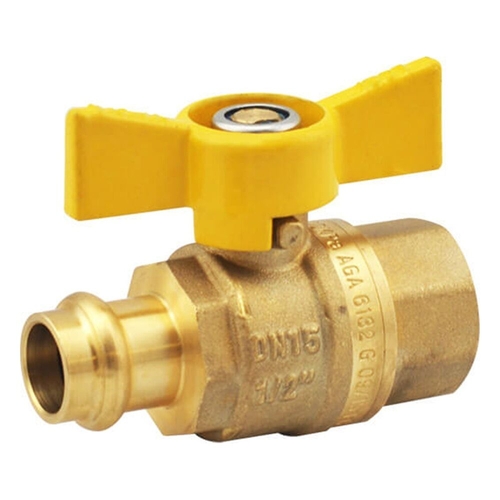 Butterfly Handle Press Fit Cu X Fi | Gas Approved Ball Valves