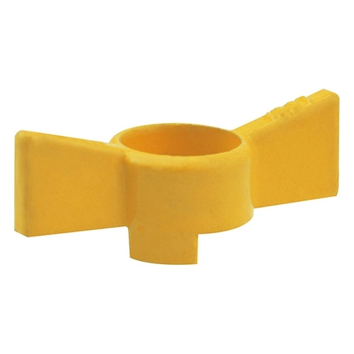 Butterfly Handle - Yellow | Gas Approved Ball Valve Handles