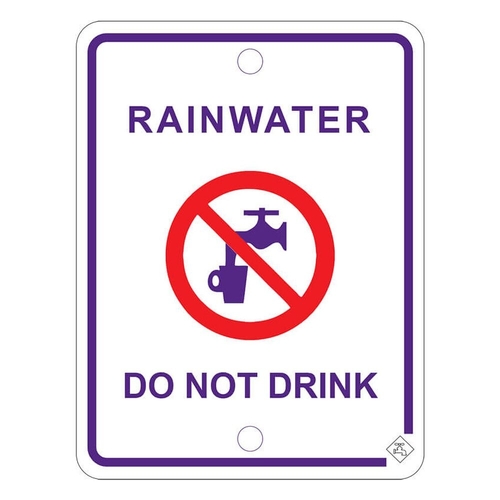 Rainwater Prohibition Sign | Signs