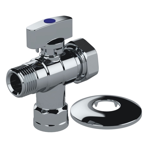 3 Way Ball Valve + 20mm Cap + Wall Plate - Lead Free