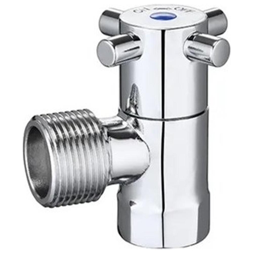 Washing Machine Stop Capstan 1/4 Turn Cer Disc Chrome Plated