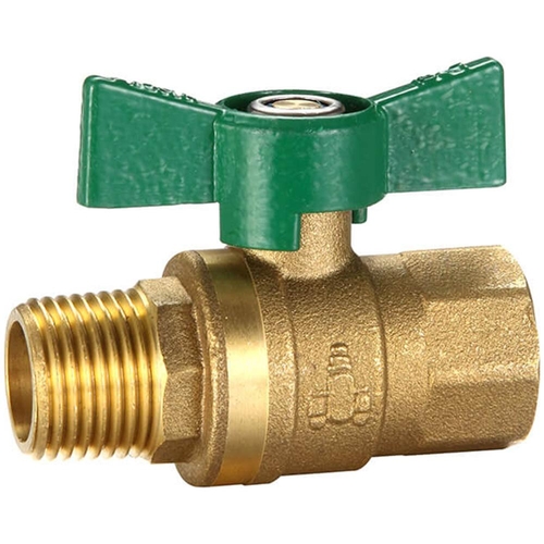 Dual Approved Ball Valve Butterfly Handle MI X FI 15mm Brass
