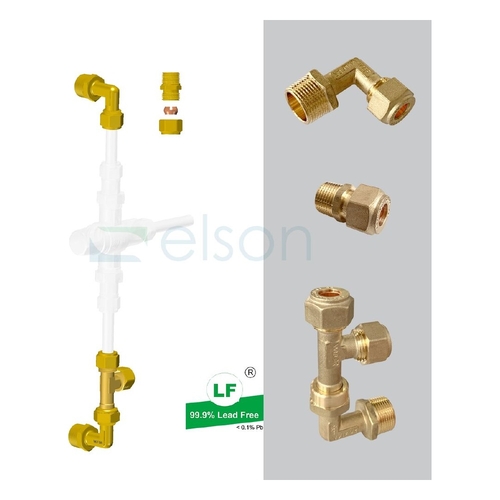 UNION-FIT SWIVEL COMBI KIT COPPER OLIVE CONNECTION 15mm