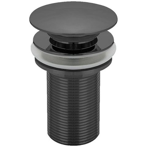 40 X 75 Dome Top Plug And Waste Pop-Up Basin Matte Black 