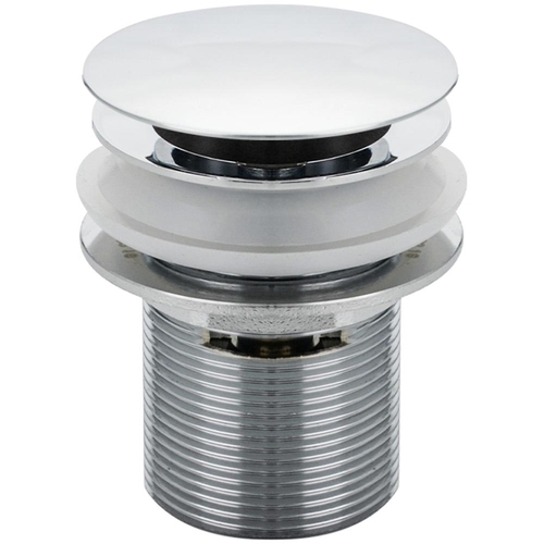 40 X 75 Dome Top Plug And Waste Pop-Up Basin With Overflow Chrome Pl