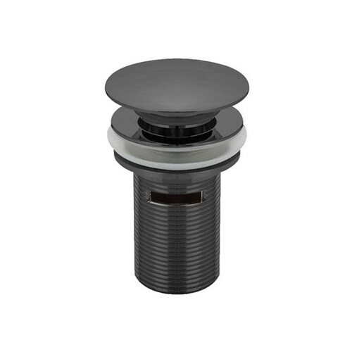 40 X 75 Dome Top Plug And Waste Pop-Up Basin With Overflow Matte Bla