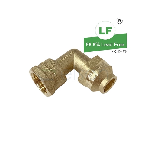 Elbow Flared Compression C F, Brass