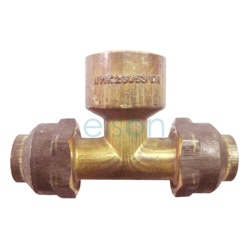Tee Flared Compression C C F, Brass