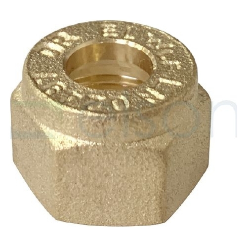 Kinco Nut Nylon Olive Compression, Brass
