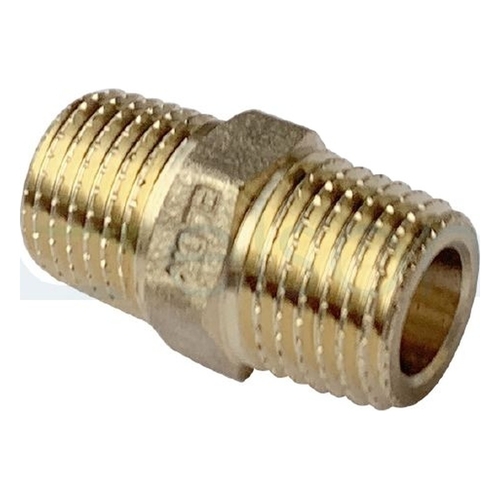 Hexagon Nipple Screwed Brass