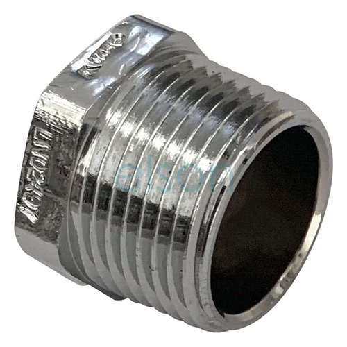 Plug Screwed Brass, Chrome Plated