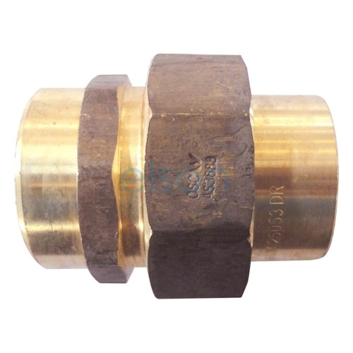 Union Screwed Brass Female/Female, Chrome Plated