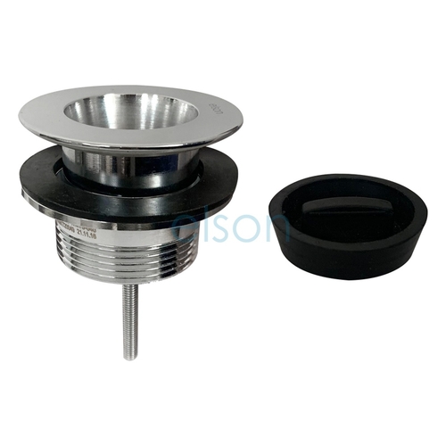 Plug & Waste 2 - Part Top x BSP Base Brass Chrome Plated with 57 Plug, 32mm 40mm
