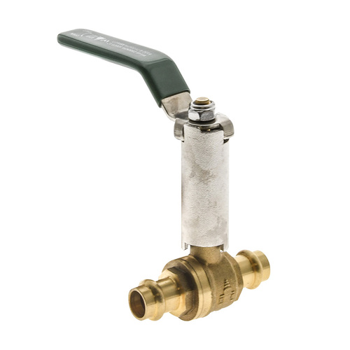15mm Copper Press Water Ball Valve Extended Lever Handle Watermark