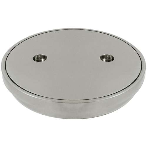 100mm Brushed Nickel Clear Out Round 