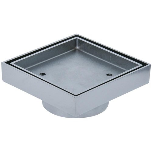 100mm Chrome Plated Deluxe Tile Insert Grate 