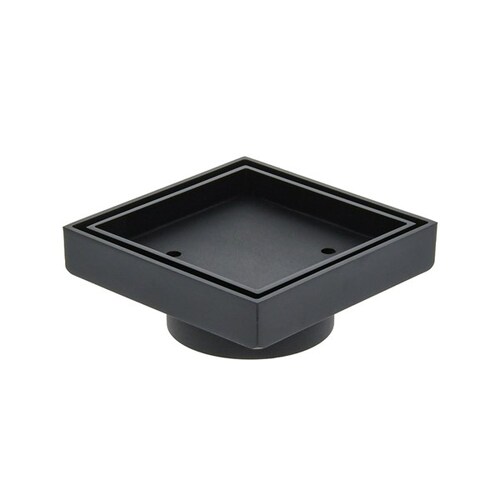 100mm Matte Black Deluxe Tile Insert Grate 