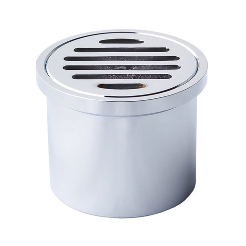 80mm Floor Grate Leak Control Round Chrome Plated 