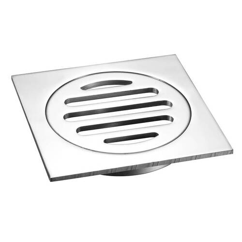 80mm Floor Grate Square Trapscrew Short Tail