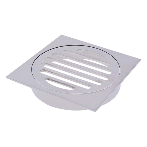 Floor Grate Square 100MM Brushed Nickel