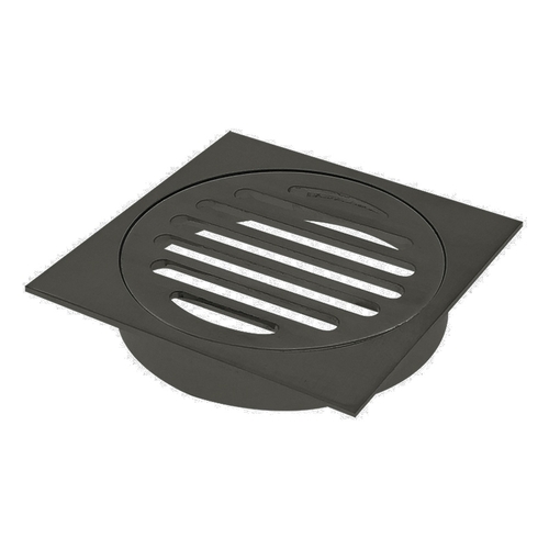 Floor Grate Square Gun Metal 100mm
