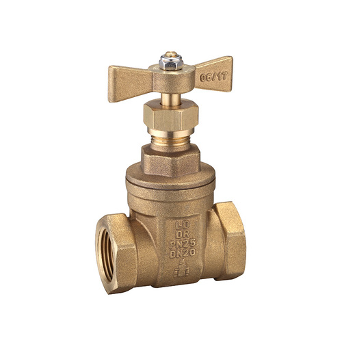 100mm Brass Handle Watermarked Gate Valve Brass 
